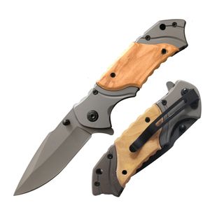 ZF-303 3CR Stahlblattstahl + Holzgriff 7.75 '' Klappmesser Outdoor Camping Jagd Multitool Survival EDC-Taschenmesser