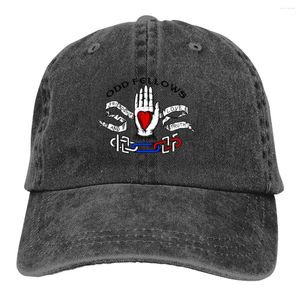 Ball Caps Pure Color Cowboy Hats Heart in Hand Flt Women's Hat Sun Visor Baseball Odd Fellows szczyt ciężarówki tato
