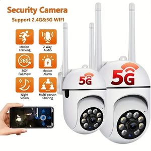 PTZ 2.4G WIFI IP -kamera Audio CCTV Surveillance Cam Outdoor 4X Digital Zoom Night Vision Wireless Watertofat Security Protection 240419