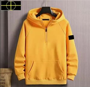 Stone Jacket Island Plus Size Coat Men's Sportswear CP Jackets Tröja Kvinnors pullover som kör sportkläder Solid Casual Street Wear Pullover S-3XL Hoodie 011