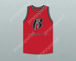 Juventude/crianças personalizadas DMX 84 ryders ryders Red Basketball Jersey 2 Top Stitched S-6xl