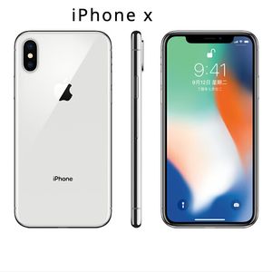 オリジナルApple iPhone X 5.8インチ電話A11 FACE ID IOS HEXA CORE 3GB RAM 64GB 256GB ROMロック解除された改装されたスマートフォン10pcs、100％完全に機能的