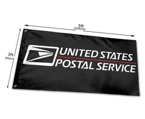 United States Postal Services Flag 3x5ft utskrift 100D Polyester Club Team Sport inomhus med 2 mässing GROMMETS6189831