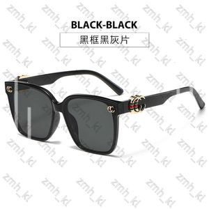 2024 Designer Cucci Sunglasses 2024 New G Family Large Frame Square Womens Trendy and High End Instagram Popular Plain Street Photo Showcase Face Small 890