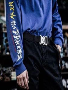 Alyx Belt Brand Mens Wojskowy trening na świeżym powietrzu Wysokiej jakości pasek Ceintures Hip Pop Men Belt GSJKXZ5166593