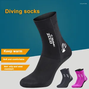 Kvinnors badkläder 3mm Neoprene Diving Socks Shoes Water Boots Non-Slip Beach Wetsuit Warming Snorkling Surfing