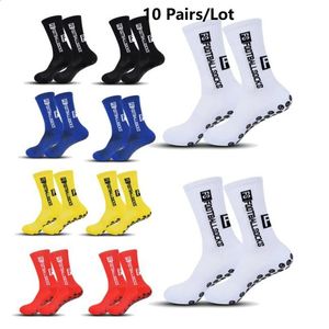 10 par Socks Men Woman Sports Non-Slip Silicone Football High Quality Outdoor Baseball Tennis Soccer 240428