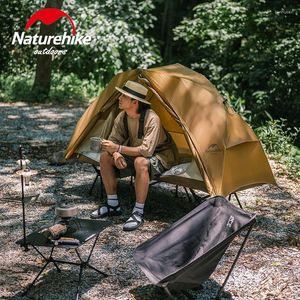 テントとシェルターNatureHike Camping Bed Tent Ultralight Waterproof1人1人のタッチポータブル地上ベッド屋外ビーチフィッシュ