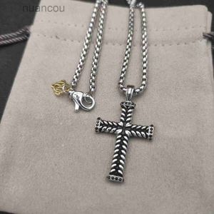 mens Necklace dy pendant necklace DY Jewlery silver Retro cross Vintage luxury Jewelry Chains for men designer Necklaces birthday man boys party christmas Gift