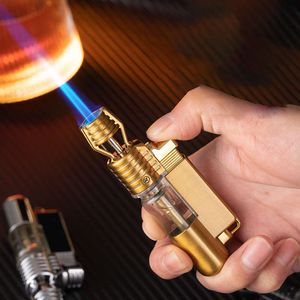 Portable Metal Windproof Iatable Lighter Torch Cigar Lighter Small Welding Gun