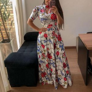 Designer Women's Dress Sexy and fashionable digital printed European American fashion style large swing dresses for womens ladies dresses woman classic dress ZHQS