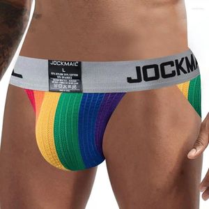 Majstrowania Jockmail Men's Briefs bikini jockstrap seksowne mężczyźni bielizny slip cueca gej męski majtki siatka szafka