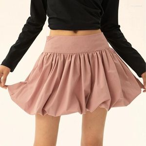 Skirts Fairycore Y2K Short Short Show Women Women Kawaii Bubble Mini Vintage Hight Wight Waist A-Line Beach Vacation Club Streetwear