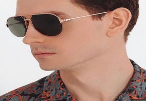 Designer Sunglasses Mens Eyewear Glasses Oversized Fashion Retro Vintage Sunglass Double Bridge Half Frames Women Polarize Gold Me3106964