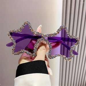 Sunglasses UV400 Protection Star Shaped Retro Pentagon Colorful Shades Halloween Glasses Dance/Party/Halloween