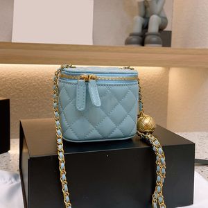 Tasarımcı Micro Vanity Bag Mini Kozmetik Çanta Crossbody Omuz Tasarımcısı Tiny Kozmetik Nano Makyaj Çantalar Para Çantası Cüzdan Genişliği 10 Cm