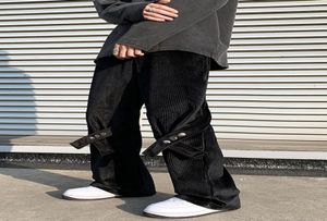Men039s Spodnie proste workowate men39s Ubranie Solidne modne paski na guziki Bluza Y2K dorthsuit Spodnie Casual Stre6023098