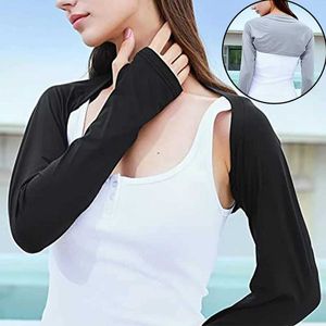 Sleevelet Arm Sleeves Summer integrated arm cover ice long shawl breathable sun protection outdoor sports quick drying sleeve Q2404301
