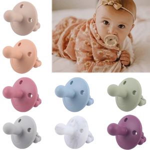 Baby Silicone Pacifier born Infant Chewing Supplies Nipple Dummy Soft Teether Toy Food Grade Nursing Accessories 240418