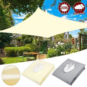 Außen-Markisen wasserdichte Sonnenschatten Segel Rechteck Garten Canopi Terrasse Sonnenschild Net Pool Car Canvas Markisen Campingzelte 240420