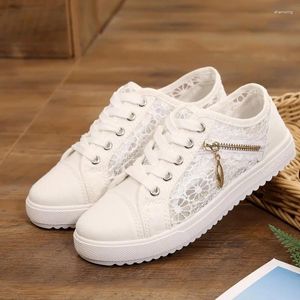 Scarpe casual Donne Fashion Summer Ladies Calcout in pizzo tela cavo fidabile sneaker da donna piatta ghn78