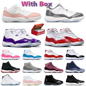 Jump Man 11 Sneakers J11 Basketball Shoes para homens femininos cereja vermelha roxa cool cinza criada reimaginada Borgonha Space Jam Jumpman 11s Sapato ao ar livre Dhgate US 13