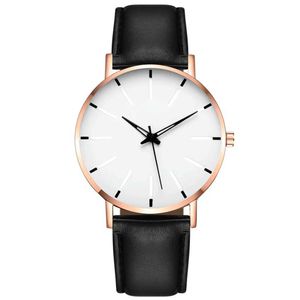 Avanadores de pulse Os homens da moda Top Brand Luxury Leather Es for Women Quartz Simples Frete grátis 2024 Reloj Hombre H240504