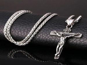 Colares pendentes Moda e Sweet Cross Pendent com Chain Colar Jewelry Gifts For Men Religious Jesus7469373