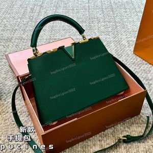 Капуциновые сумочки дизайнер роскошные сумки на плечо мода ретро -кросс -сумка сумочка высокая качественная сумка для пакета кошелек кошелька кошелек