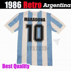 1986 1978 Argentinien Retro Klassiker Vintage Diego Maradona Jersey Soccer Jersey Camisa de Futebol Jersey Adult Football Shirt Thailand Qualität 206H