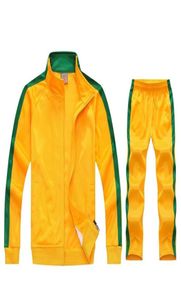 Jogging kläder Två datorer Sweatsuits Tracksuit Men Team Track Suit Zip Jacket Sweatpants Joggers Tracksuits Sport Suits Set6661581