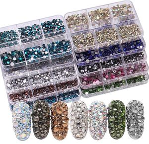 DIY Nail Art Decorations Nails Fakes Teenitor Professional Decoration with Gems for Foil Glitters For Hand Beauty5538448