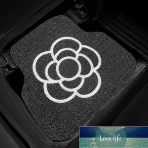 Simple Car Foot Mat Wire Ring Universal Single Piece Anti-Dirty Carpet Decoration Car Interior Car Mats Rear Row Floor Mat Suit