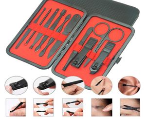 MEISHA 10PCSSET UNIG Clipper Tools Pedicure Manicure Scissors Cuticle Pushers Pushers Nipper Tweezer Picker Kit Kits Nail Art Kits HE009794254