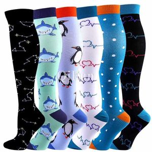 Socks Hosiery 58 Styles Compression Socks Fit For Maternity Pregnant WomenMedical Varicose Veins Edema Diabetes Nurse Socks Men Cycling Socks Y240504