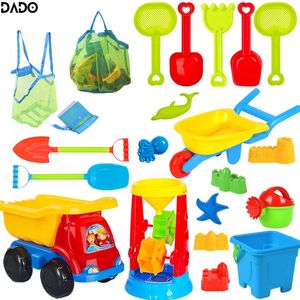 Baby Kinder Strand Sand Schloss Sandbox Eimer Schaufel Kleinkinder Playa Sommer Toys Accessoires Games Set für Kinder Girls Jungen Tasche 240430