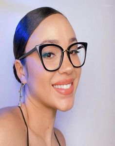 Güneş Gözlüğü 2022 Vintage Cat Eye Kadınlar Moda Seksi Optik Şeffaf Gözlükler Çerçeve Kadın Bilgisayar Gözlükleri Spectacles9335723