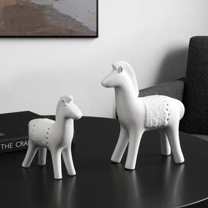 Modern enkel keramisk hästdekoration vardagsrum hem dekoration kreativ konst och hantverk