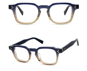 Men Square Optical Glasses Brand Thick Spectacle Frames Vintage Fashion 8mm Thicken Acetate Eyeglass Frame for Women Myopia Eyeglasses with Case