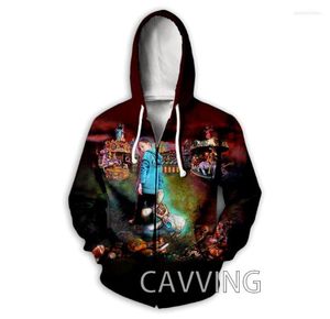 Men039s Hoodies Fashion 3D Print Korn Band Zipper Zip Up Hooded Sweatshirts Harajuku Hoodie Hip Hop2776291