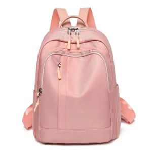 lu Simple Oxford Fabric Students Campus Outdoor Bags Teenager Shoolbag Backpack Korean Trend With Backpacks Leisure Travel