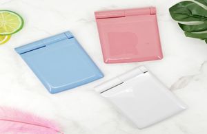 LEDメイクアップミラーLight Women with Lady Square Compact Mirror Pocket Portable Simple 8 08JL M24737958