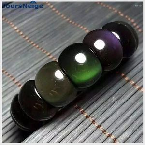 Strand joursneige atacado estilo clássico obsidiano pulseiras colorido olho de olho pulseira de sorte para homens homens de cristal linha de mão