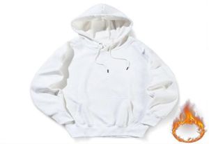 Lägg till ull berömda 100 bomullsmän hoodies tröjor Vintertjocklek överdimensionerad man rockar män kvinnor tröja varm hoodie långärmad7018341