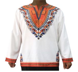 Men Ethnic Dashiki Tees 2017 Men039S Vintage Traditionell tryck Floral Tshirt Kvinnlig långärmad Boho Slim T -skjortor Tops4901856