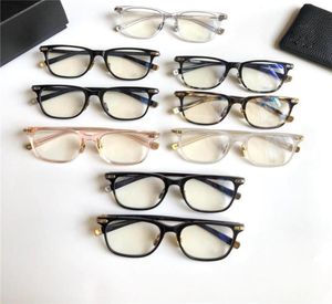 ヴィンテージの眼鏡デザインChr Glasses処方スチームパンクスクエアフレームスタイルメン透明レンズ明確な保護アイウェアダーリン9009381
