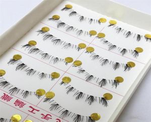 Whole 10 pairs handmade lower under bottom false eyelashes make up fake eye lashes extension cosmetic beauty tools 047228y7530998