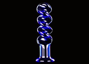 170x30mm Blue Crystal Dildo Glass Sex Toys Anal Plugs Butt Plug Vuxen Anus Massager4254185