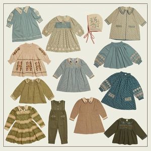 Clothing Sets Kids Clothes APO Brand 2024 Autumn Toddler Girls T-Shirts Embroidery Flowers Pants Baby Blouse Tops Children Outwear