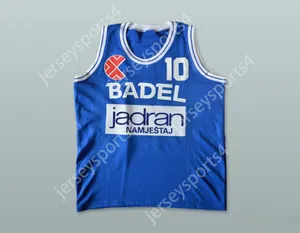 Anpassad Nay Mens Youth/Kids Drazen Petrovic 10 Cibona Zagreb Basketball Jersey Top Stitched S-6XL